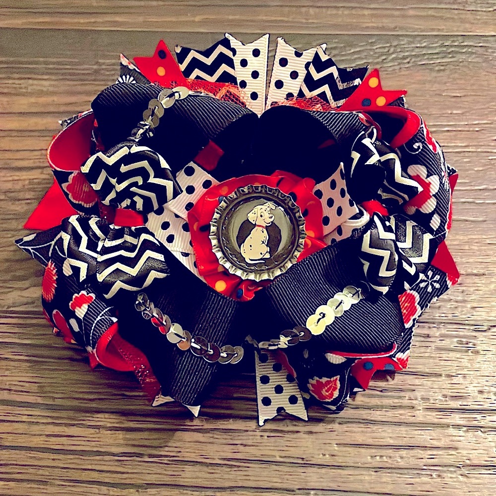 🐾101 Dalmatians Disney Cruella boutique hairbow